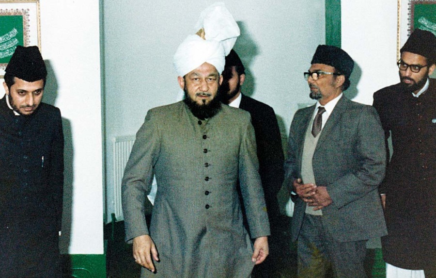 The Fourth Caliph, who was based at the Fazl Mosque from 1984