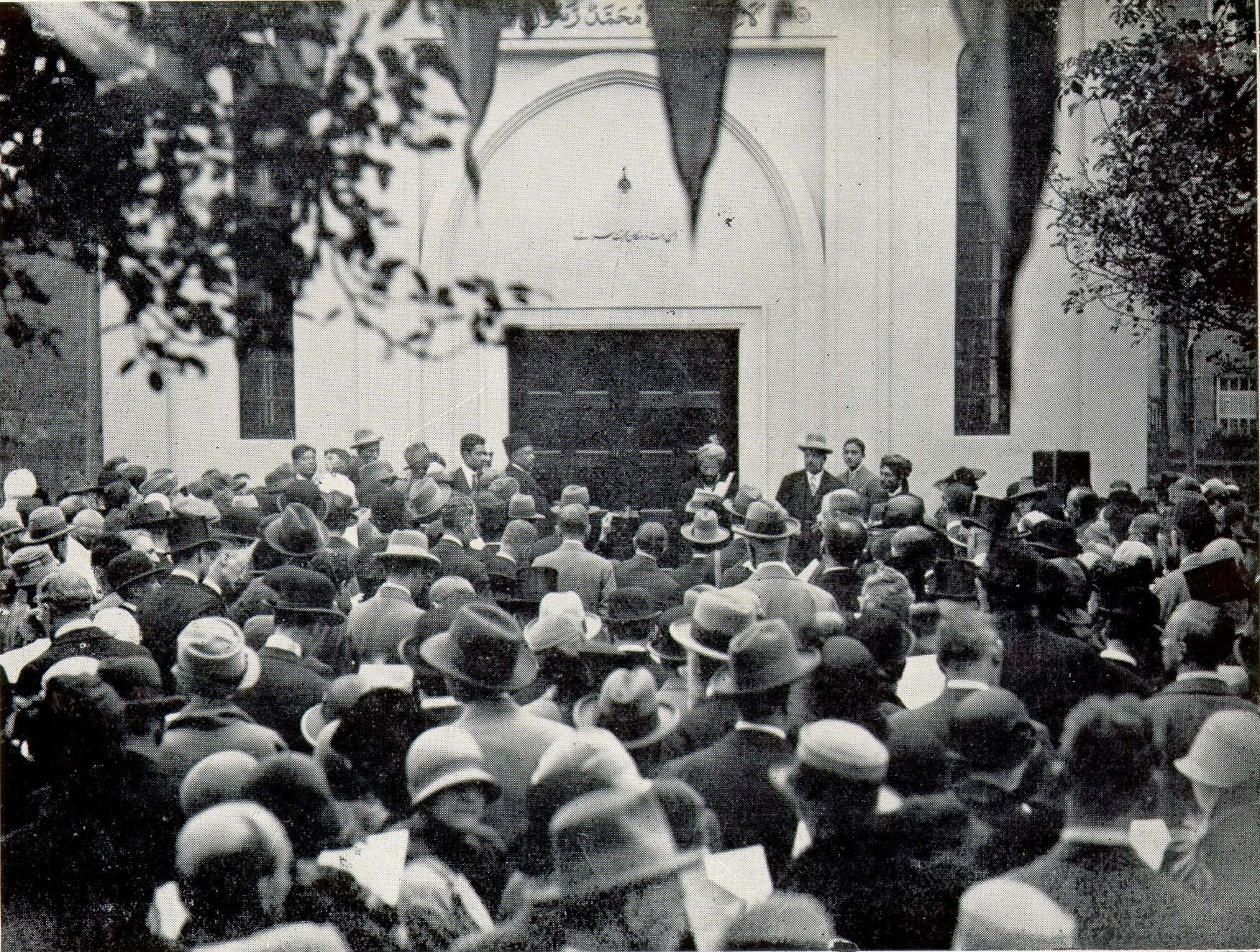 The opening of the Fazl Mosque, 3 October 1926