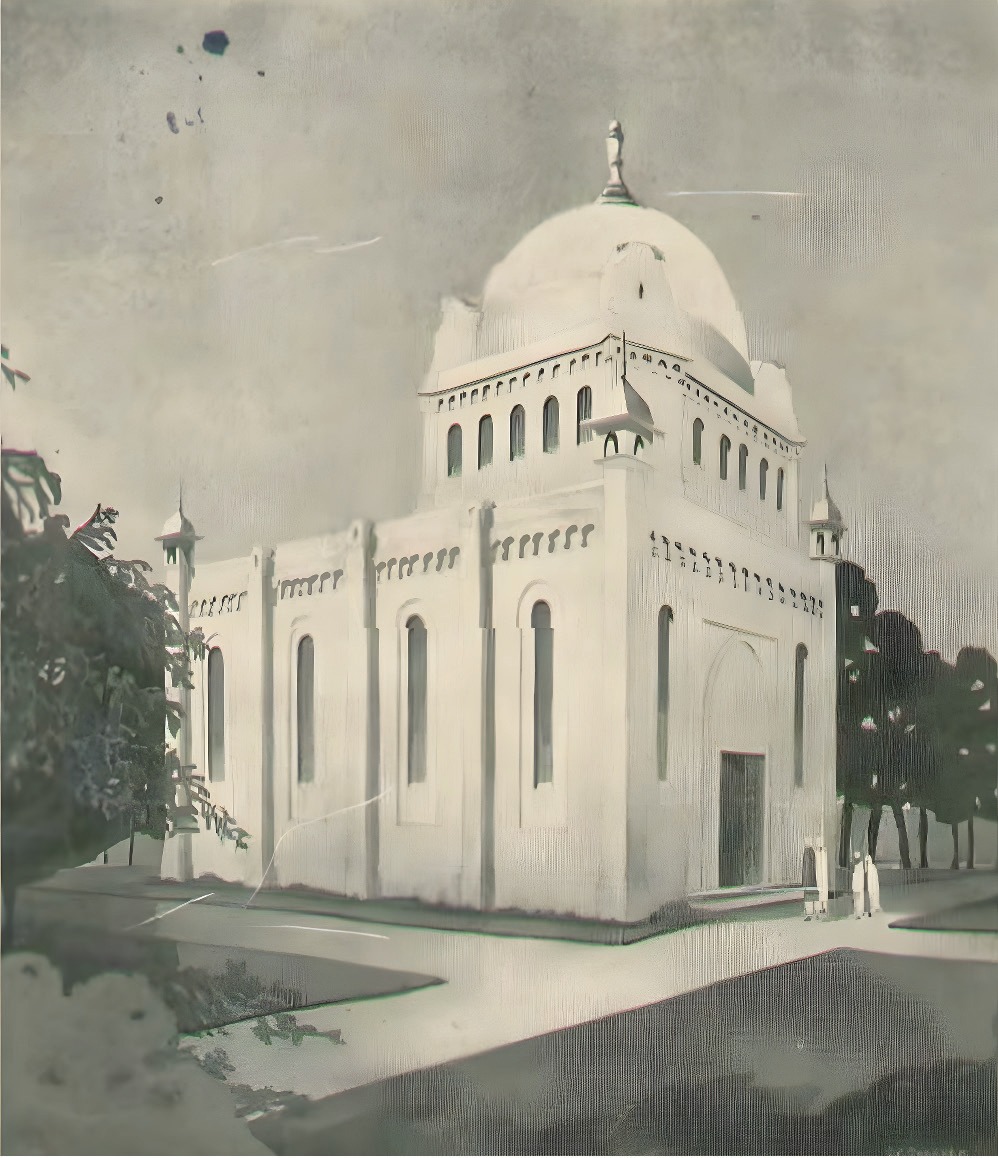 The architect’s impression of the mosque