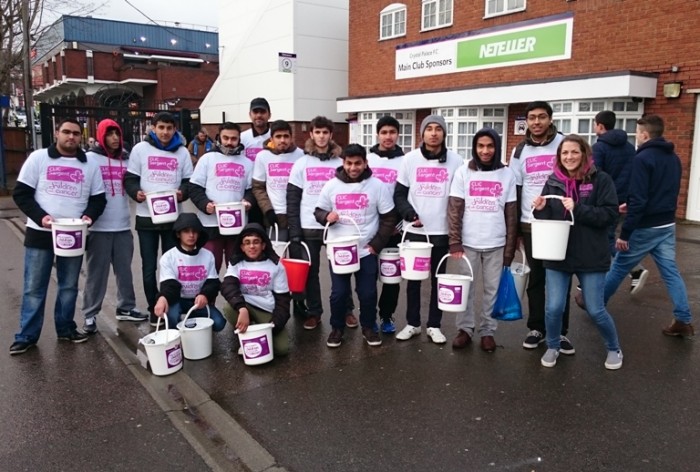 A Muslim youth group helped raised cash for a children’s cancer charity at Crystal Palace FC last Saturday