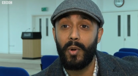 Fire leap man Subah Amini helps flood victims