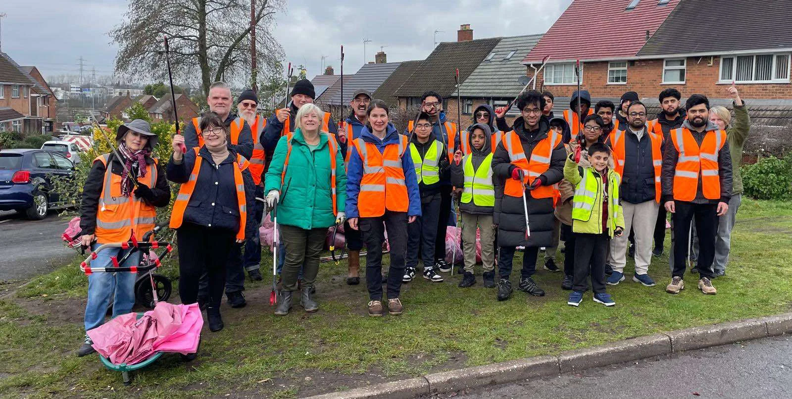 ‘Sweet’ reward as volunteers clear 80 bags of litter in Pleck