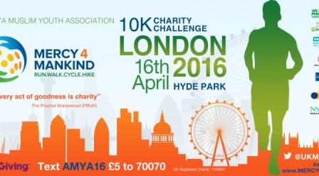 Largest Muslim British Youth Group Braves the Weather to Run and Walk for Charity