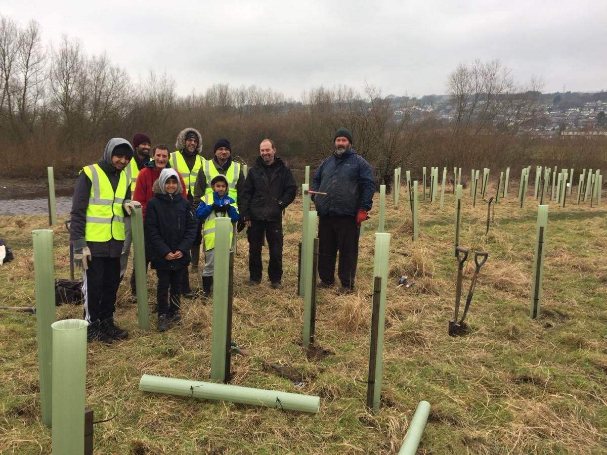 Keighley Muslim group members plant hundreds of trees outside East Riddlesden Hall