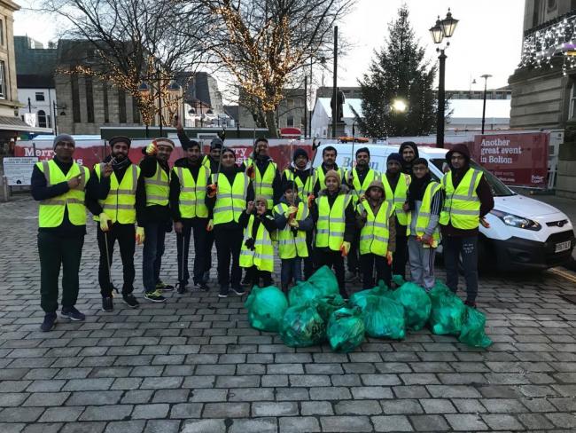 Model citizens’ from Muslim youth group clean up Bolton town centre