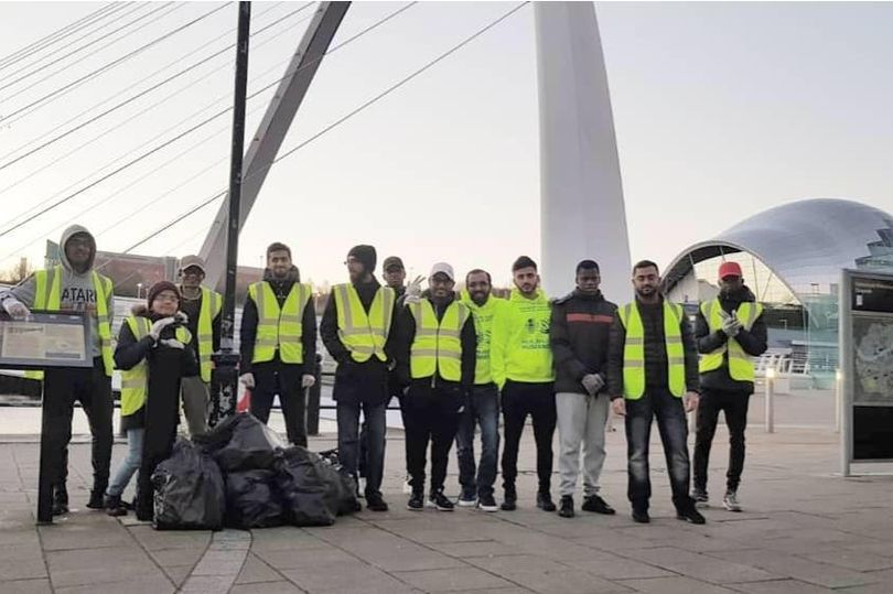 Young Muslims help clean up Newcastle’s streets after New Year’s Eve celebrations