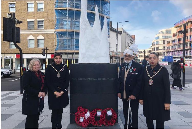 Hundreds pay their respects at Remembrance Sunday events across Slough