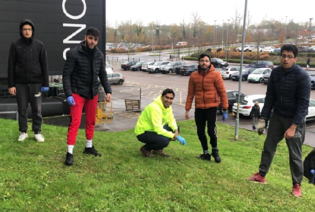 Young Muslim group pitches in to plant 4,000 bulbs at Milton Keynes Dons’ stadium