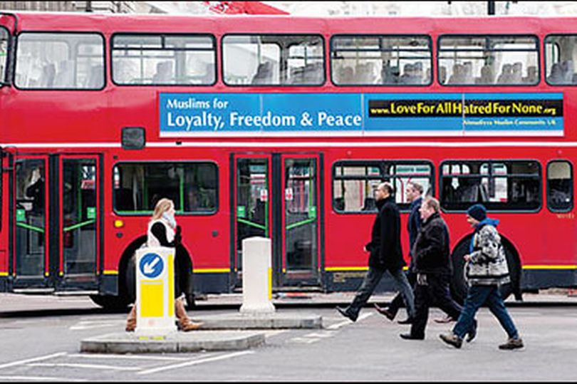 Bus posters promote positive image of Islam