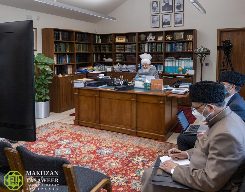 Members of Majlis Khuddamul Ahmadiyya UK have honour of a Virtual Meeting with Head of The Ahmadiyya Muslim Community